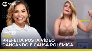 Prefeita de Marituba (PA) posta vídeo de biquíni e divide opiniões | Primeiro Impacto (06/06/25)