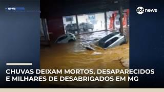 Ao menos 31 pessoas são vítimas dos temporais em Minas Gerais | #NewsPrimeiraEdição