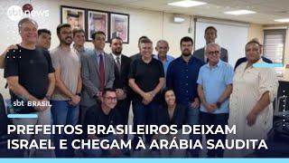 Comitiva de prefeitos brasileiros chega à Arábia Saudita após deixar Israel | #SBTBrasil