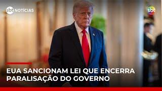 Trump assina acordo para encerrar "shutdown" do governo | #SBTNotícias