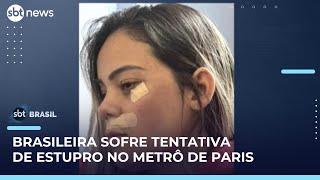 Brasileira sofre tentativa de estupro em metrô de Paris; suspeito foge | #SBTBrasil