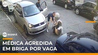 Briga por vaga de estacionamento termina com médica agredida em SP | #SBTManhã