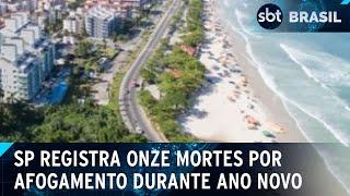 Em São Paulo, 11 pessoas morreram por afogamento durante o ano novo | SBT Brasil (02/01/25)