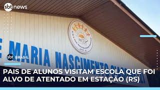 Escola que foi alvo de atentado no Rio Grande do Sul reabre para receber a comunidade | #SBTBrasil 
