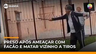 Incomodado com crianças jogando bola em rua, homem mata vizinho a tiros no RS | #SBTManha