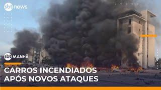 Mísseis iranianos atingem o sul de Israel e incendeiam carros | #SBTManhã