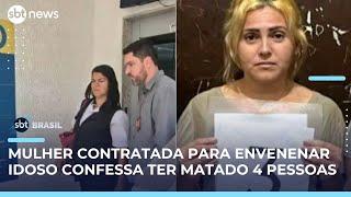 Mulher confessa 4 mortes por envenenamento; polícia a considera uma ‘serial killer’ | #SBTBrasil