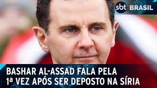 Assad diz que Síria caiu nas mãos do terrorismo em pronunciamento após queda | SBT Brasil (16/12/24)