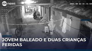 Jovem é baleado e duas crianças ficam feridas após ataque em Maceió (AL) | #SBTNews