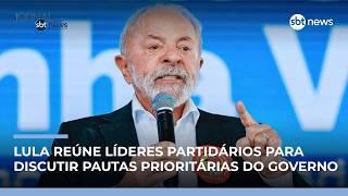 Lula articula apoio no Congresso em jantar com líderes partidários | #JornaldoSBTNews