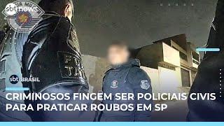 PMs flagram criminosos se passando por policiais civis para praticar roubos em SP | #SBTBrasil