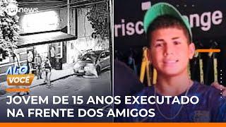 Adolescente de 15 anos é executado a tiros em frente a amigos | #AloVoce