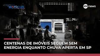 SP em alerta para tempestade enquanto centenas de imóveis seguem sem energia