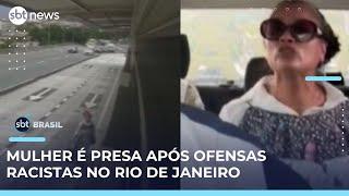 Mulher é presa após ataques racistas contra agentes do BRT no Rio de Janeiro | #SBTBrasil 