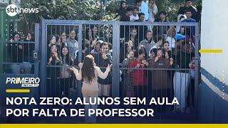 Alunos são dispensados de aulas todos os dias por falta de professores | Primeiro Impacto (16/05/25)