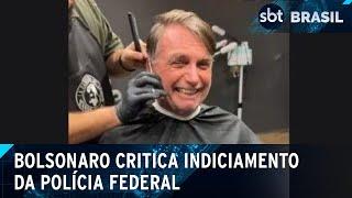 Em live, Bolsonaro chama inquérito da PF de "chifre em cabeça de cavalo" | SBT Brasil (23/11/24)