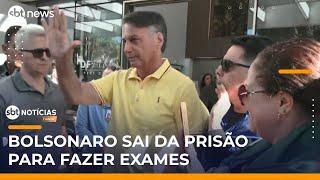 Bolsonaro deixa prisão domiciliar e faz exames após crises de soluço | #SBTNotícias