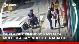 Gerente de lotérica perde mais de R$ 1 mil em assalto no interior de SP | #SBTNotícias