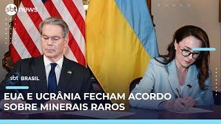 Acordo de Ucrânia e EUA prevê extração em troca de apoio militar | SBT Brasil (01/05/25)
