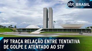 Polícia descobre suposta relação entre atentado no STF e tentativa de golpe | SBT Brasil (19/11/24)