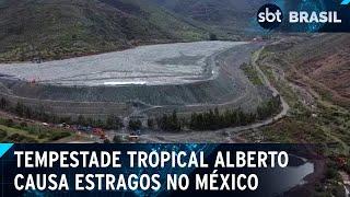 Tempestade Alberto segue causando estragos no México | SBT Brasil (24/06/24)