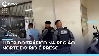 Polícia prende um dos principais líderes do tráfico da zona norte do Rio | #SBTBrasil