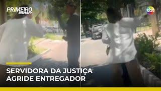 Servidora do Tribunal de Justiça agride entregador em Goiânia | #PrimeiroImpacto