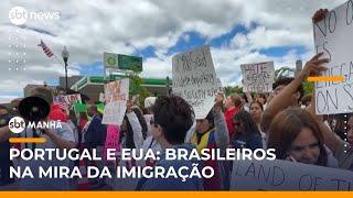 Brasileiros: mais de 5 mil devem deixar Portugal e jovem é detido nos EUA | #SBTManhã (03/06/25)