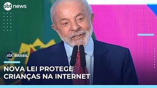 Lula sanciona lei que combate a adultização de crianças na internet | #SBTBrasil 