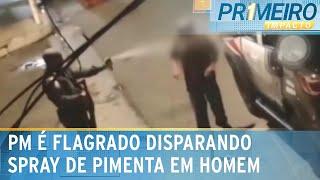 PM atira spray de pimenta no rosto de homem que não oferecia perigo | Primeiro Impacto (30/09/24)