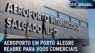 SBT embarca no primeiro voo do Aeroporto Salgado Filho após enchente | SBT Brasil (21/10/24)