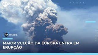 Etna, o maior vulcão da Europa, entra em erupção na Itália | SBT Brasil (02/06/25)
