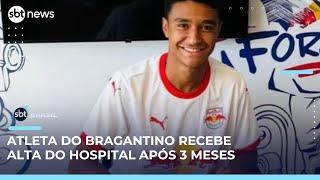 Jogador Pedro Severino recebe alta do hospital após mais de 3 meses internado | #SBTBrasil
