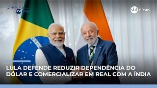 Presidente defende moedas próprias no comércio Brasil e Índia | #JornaldoSBTNews