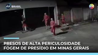 Detentos são flagrados andando pelas ruas de Formiga (MG) após fuga de presídio | #SBTBrasil