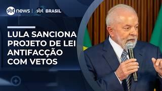 Lula sanciona Lei Antifacção com vetos; texto amplia combate ao crime organizado