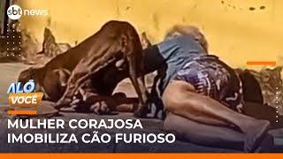Flagra: Idosa de 77 anos imobiliza cão furioso em MG | #AlôVocê (30/05/25)
