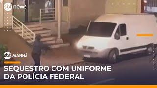 Criminosos usam uniformes falsos da Polícia Federal para sequestrar casal | #SBTManhã (30/05/25)