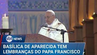 Devoto da Padroeira do Brasil, Papa Francisco visitou o Santuário de Aparecida | #SBTNews (22/4/25)