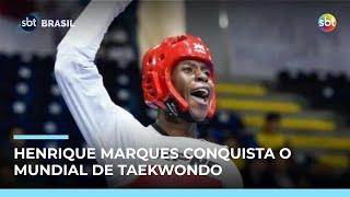 Henrique Marques conquista título inédito no mundial de Taekwondo | #SBTBrasil