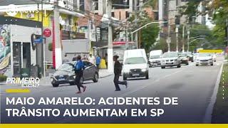 Número de vítimas de acidentes de trânsito sobe 44% em São Paulo | Primeiro Impacto (23/05/25)