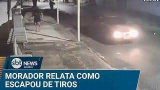 Morador conta como escapou de tiros durante tentativa de assalto | #SBTNews Manhã (15/01/25)