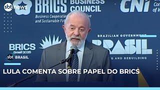 Lula faz críticas e defende papel do Brics na solução de conflitos | #SBTBrasil