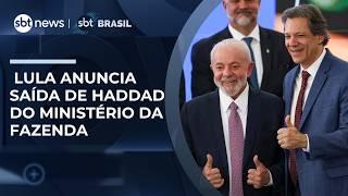 Lula anuncia saída de Fernando Haddad do Ministério da Fazenda; Dário Durigan assume