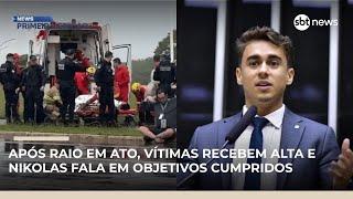 Vítimas de raio recebem alta e Nikolas diz que caminhada cumpriu objetivos |#NewsPrimeiraEdição