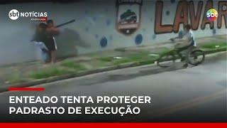 Enteado tenta proteger padrasto executado com seis tiros na Grande SP | #SBTNotícias
