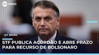 STF publica acórdão contra Bolsonaro e defesas têm até 15 dias para recursos | #SBTBrasil