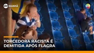 Torcedora racista do Avaí é demitida do trabalho após ofensas em estádio | #SBTManhã