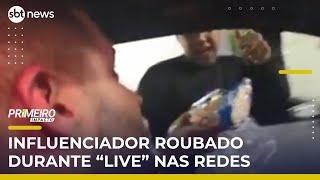 Influenciador filma próprio assalto após comprar biscoito de polvilho | #PrimeiroImpacto