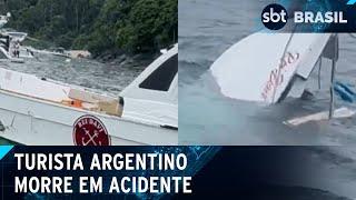 Turista argentino morre em acidente de lancha em Angra dos Reis | SBT Brasil (28/12/24)